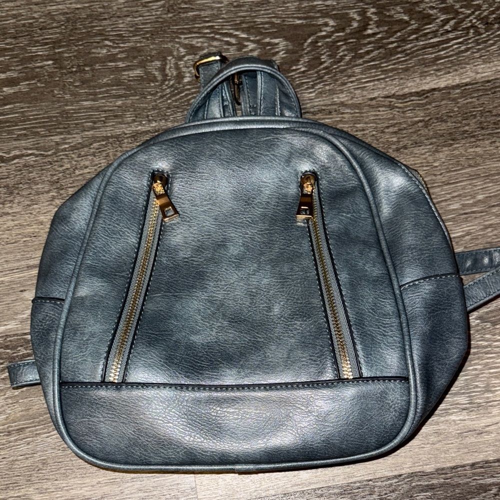 Target Charcoal Leather Backpack